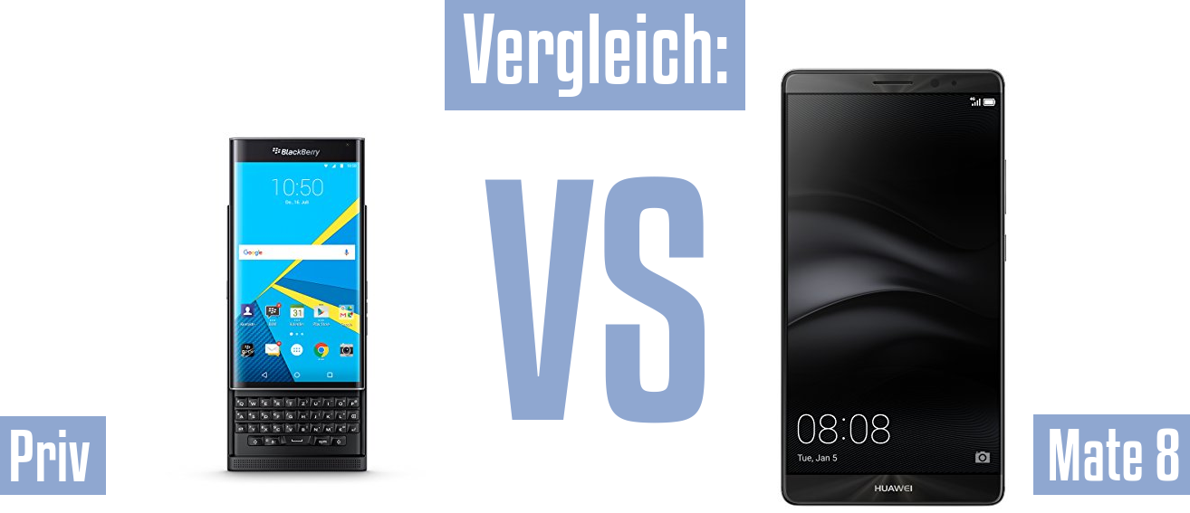 Blackberry Priv und Blackberry Priv im Vergleichstest