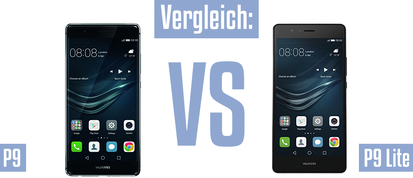 Huawei P9 und Huawei P9 im Vergleichstest