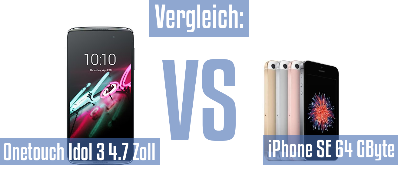 Alcatel Onetouch Idol 3 4.7 Zoll und Alcatel Onetouch Idol 3 4.7 Zoll im Vergleichstest