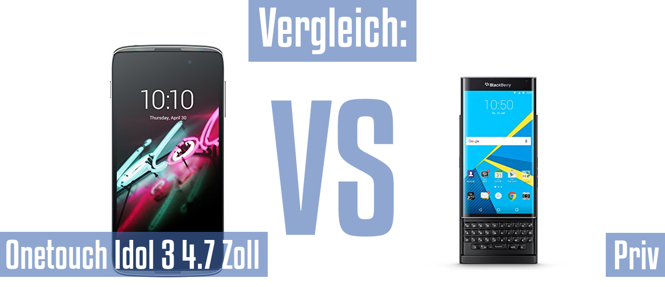 Alcatel Onetouch Idol 3 4.7 Zoll und Alcatel Onetouch Idol 3 4.7 Zoll im Vergleichstest