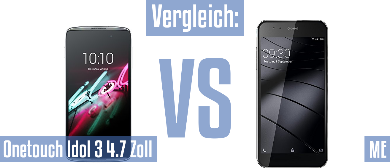 Alcatel Onetouch Idol 3 4.7 Zoll und Alcatel Onetouch Idol 3 4.7 Zoll im Vergleichstest