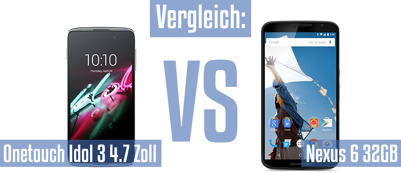 Alcatel Onetouch Idol 3 4.7 Zoll und Alcatel Onetouch Idol 3 4.7 Zoll im Vergleichstest