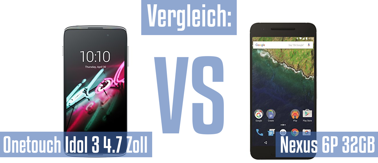 Alcatel Onetouch Idol 3 4.7 Zoll und Alcatel Onetouch Idol 3 4.7 Zoll im Vergleichstest