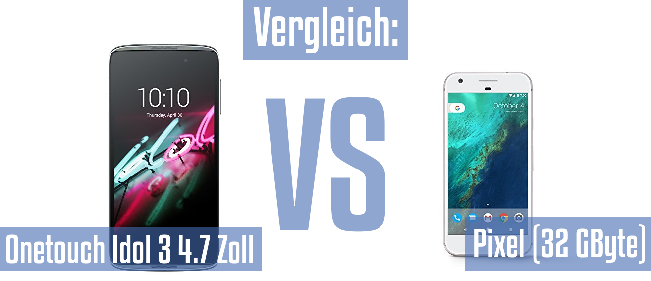 Alcatel Onetouch Idol 3 4.7 Zoll und Alcatel Onetouch Idol 3 4.7 Zoll im Vergleichstest