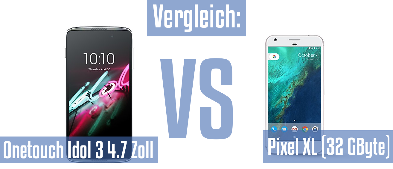 Alcatel Onetouch Idol 3 4.7 Zoll und Alcatel Onetouch Idol 3 4.7 Zoll im Vergleichstest