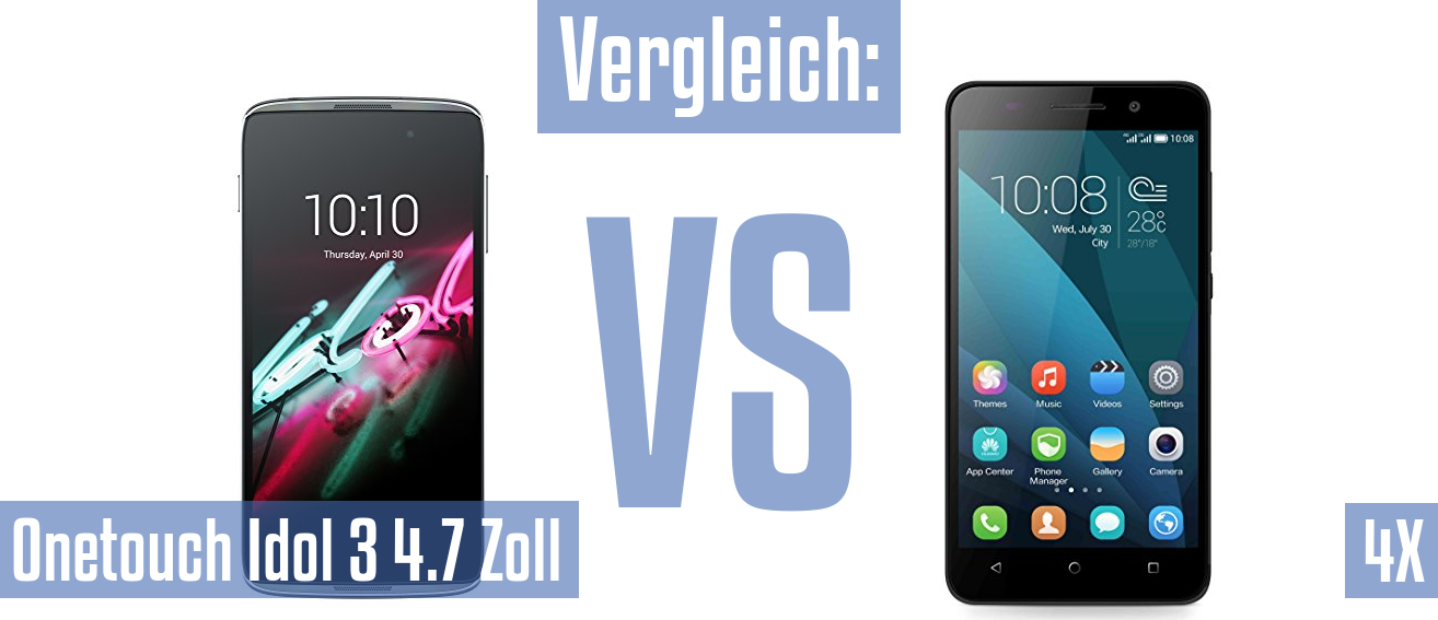 Alcatel Onetouch Idol 3 4.7 Zoll und Alcatel Onetouch Idol 3 4.7 Zoll im Vergleichstest