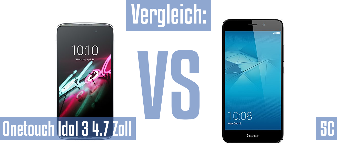 Alcatel Onetouch Idol 3 4.7 Zoll und Alcatel Onetouch Idol 3 4.7 Zoll im Vergleichstest