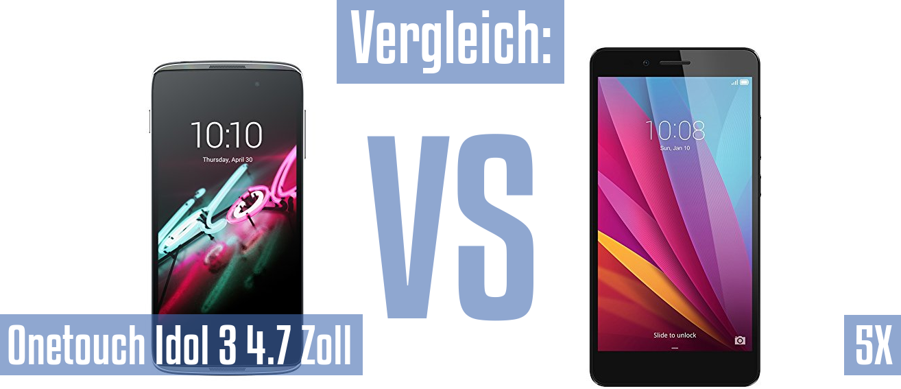 Alcatel Onetouch Idol 3 4.7 Zoll und Alcatel Onetouch Idol 3 4.7 Zoll im Vergleichstest