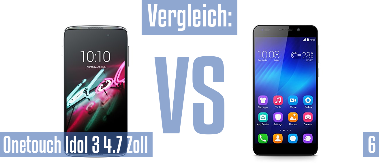 Alcatel Onetouch Idol 3 4.7 Zoll und Alcatel Onetouch Idol 3 4.7 Zoll im Vergleichstest