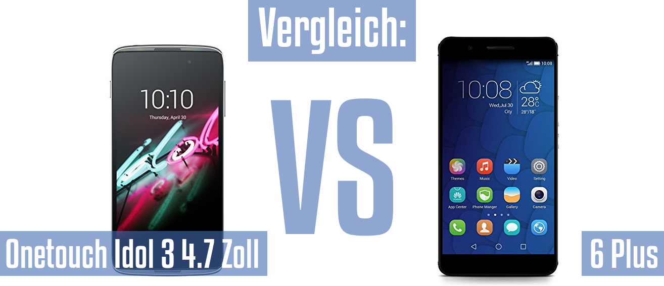 Alcatel Onetouch Idol 3 4.7 Zoll und Alcatel Onetouch Idol 3 4.7 Zoll im Vergleichstest