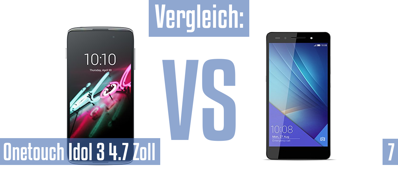 Alcatel Onetouch Idol 3 4.7 Zoll und Alcatel Onetouch Idol 3 4.7 Zoll im Vergleichstest