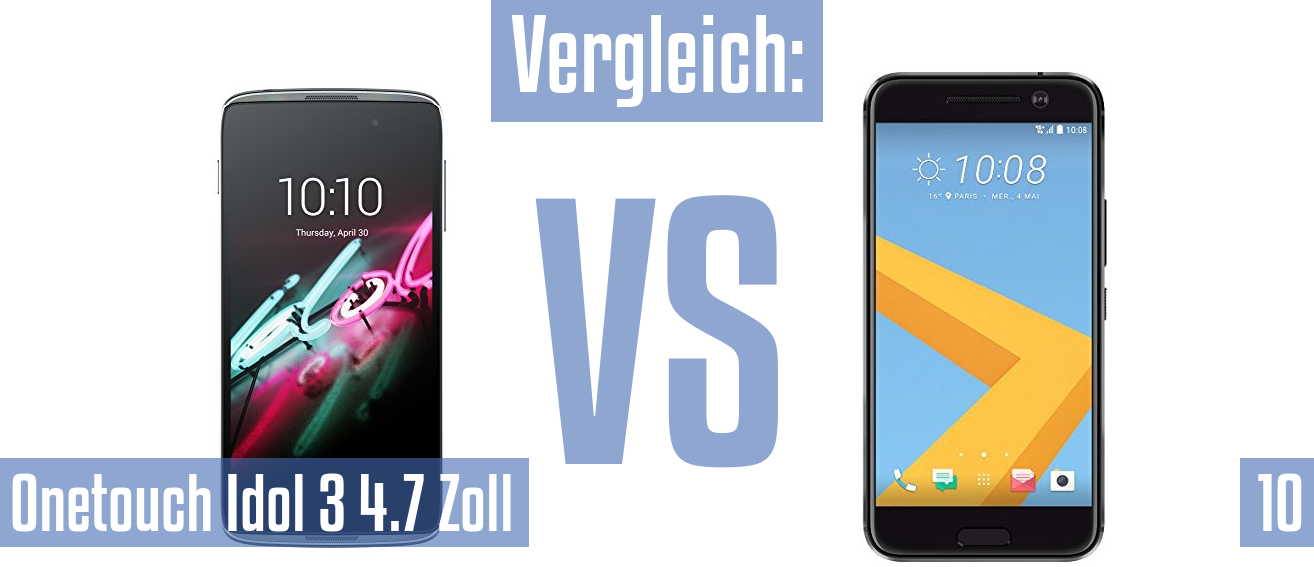 Alcatel Onetouch Idol 3 4.7 Zoll und Alcatel Onetouch Idol 3 4.7 Zoll im Vergleichstest