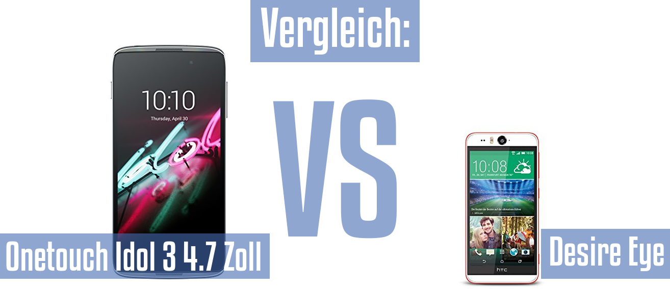 Alcatel Onetouch Idol 3 4.7 Zoll und Alcatel Onetouch Idol 3 4.7 Zoll im Vergleichstest