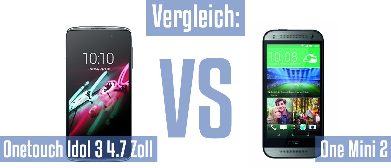 Alcatel Onetouch Idol 3 4.7 Zoll und Alcatel Onetouch Idol 3 4.7 Zoll im Vergleichstest