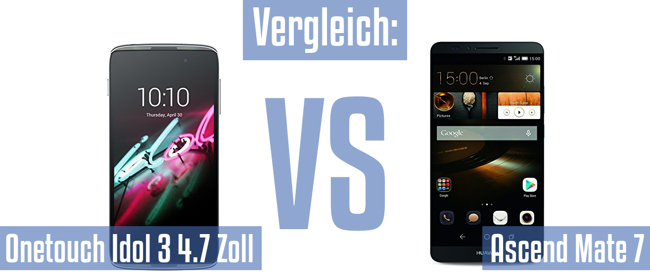 Alcatel Onetouch Idol 3 4.7 Zoll und Alcatel Onetouch Idol 3 4.7 Zoll im Vergleichstest