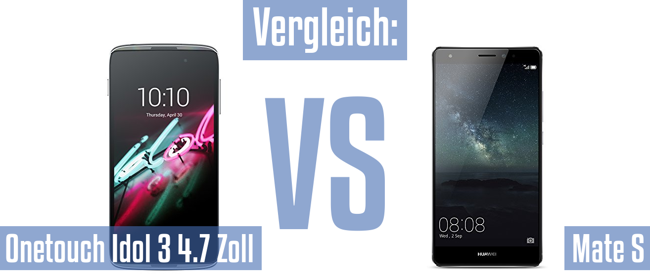 Alcatel Onetouch Idol 3 4.7 Zoll und Alcatel Onetouch Idol 3 4.7 Zoll im Vergleichstest