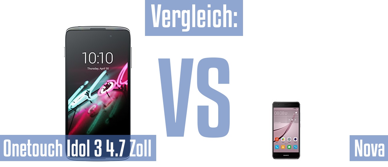 Alcatel Onetouch Idol 3 4.7 Zoll und Alcatel Onetouch Idol 3 4.7 Zoll im Vergleichstest