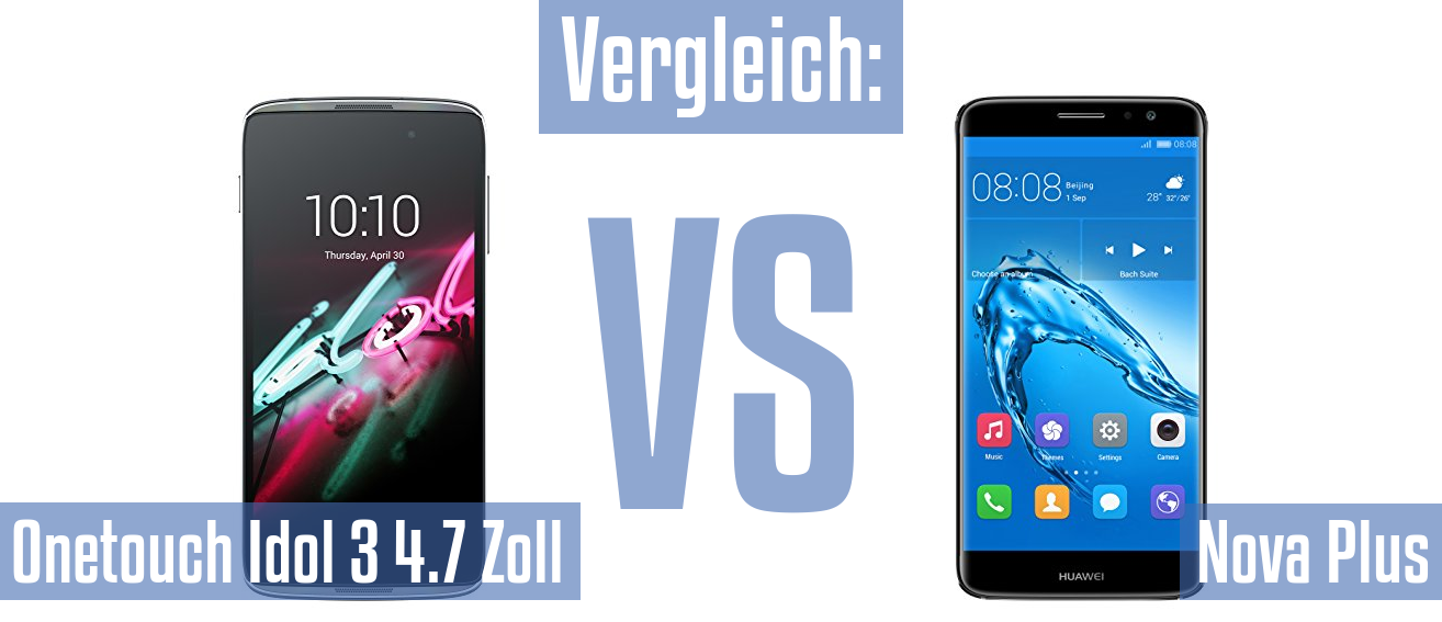 Alcatel Onetouch Idol 3 4.7 Zoll und Alcatel Onetouch Idol 3 4.7 Zoll im Vergleichstest