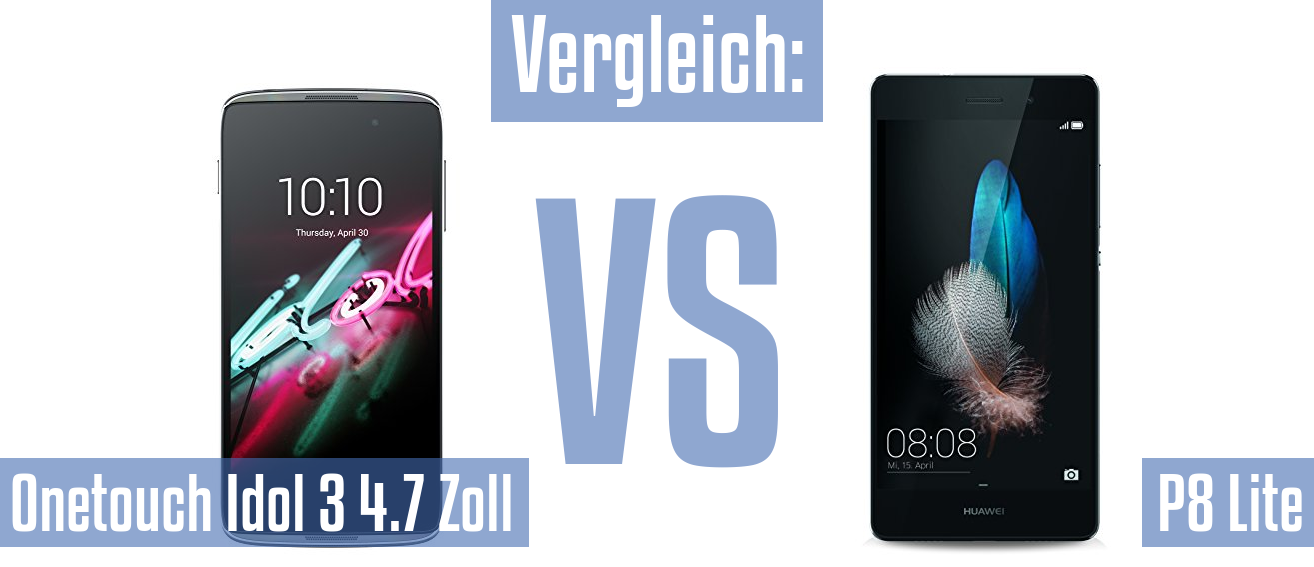 Alcatel Onetouch Idol 3 4.7 Zoll und Alcatel Onetouch Idol 3 4.7 Zoll im Vergleichstest