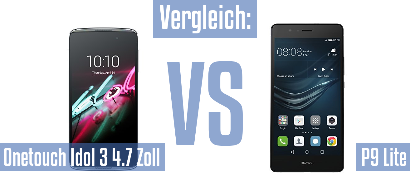 Alcatel Onetouch Idol 3 4.7 Zoll und Alcatel Onetouch Idol 3 4.7 Zoll im Vergleichstest