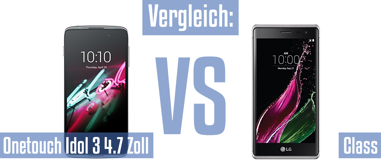 Alcatel Onetouch Idol 3 4.7 Zoll und Alcatel Onetouch Idol 3 4.7 Zoll im Vergleichstest