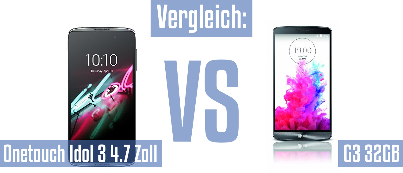 Alcatel Onetouch Idol 3 4.7 Zoll und Alcatel Onetouch Idol 3 4.7 Zoll im Vergleichstest