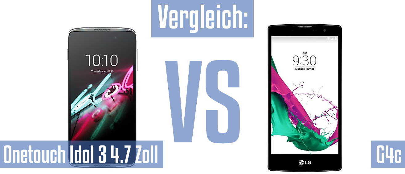 Alcatel Onetouch Idol 3 4.7 Zoll und Alcatel Onetouch Idol 3 4.7 Zoll im Vergleichstest