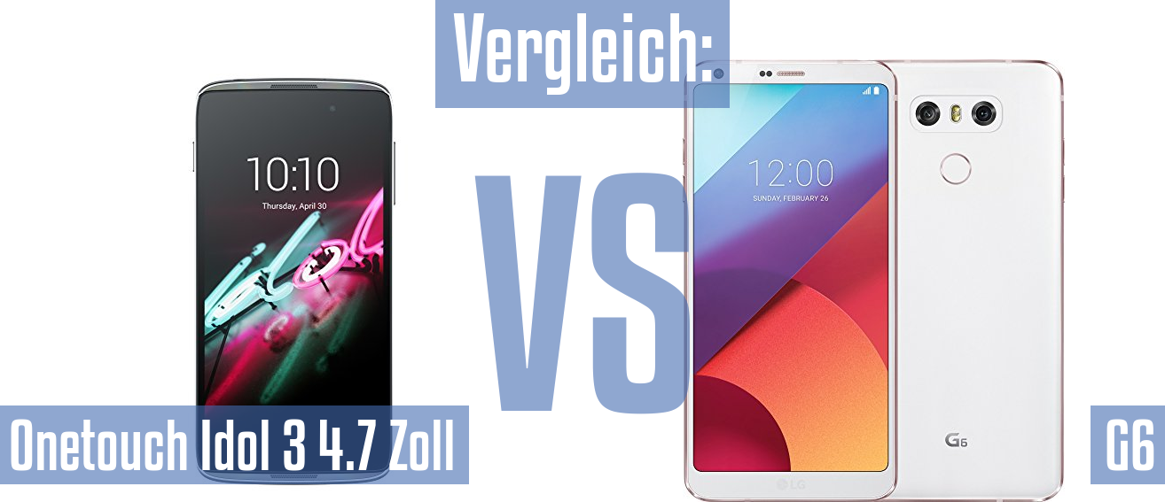 Alcatel Onetouch Idol 3 4.7 Zoll und Alcatel Onetouch Idol 3 4.7 Zoll im Vergleichstest