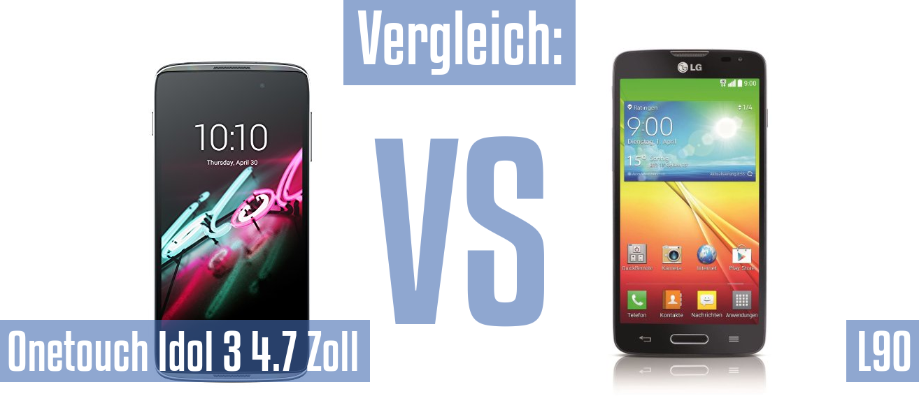 Alcatel Onetouch Idol 3 4.7 Zoll und Alcatel Onetouch Idol 3 4.7 Zoll im Vergleichstest