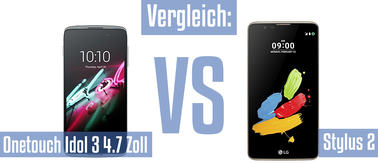 Alcatel Onetouch Idol 3 4.7 Zoll und Alcatel Onetouch Idol 3 4.7 Zoll im Vergleichstest