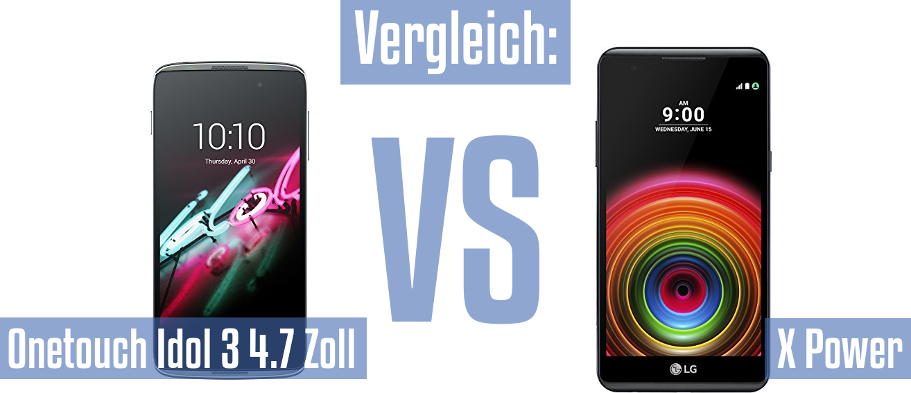 Alcatel Onetouch Idol 3 4.7 Zoll und Alcatel Onetouch Idol 3 4.7 Zoll im Vergleichstest