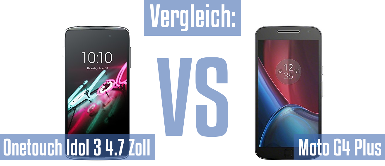 Alcatel Onetouch Idol 3 4.7 Zoll und Alcatel Onetouch Idol 3 4.7 Zoll im Vergleichstest