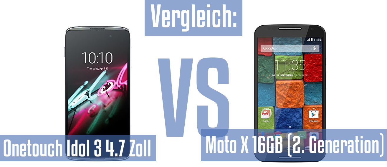 Alcatel Onetouch Idol 3 4.7 Zoll und Alcatel Onetouch Idol 3 4.7 Zoll im Vergleichstest
