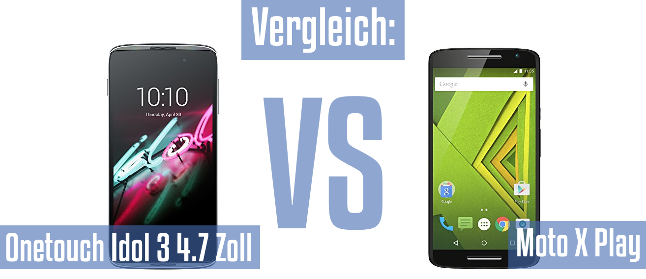 Alcatel Onetouch Idol 3 4.7 Zoll und Alcatel Onetouch Idol 3 4.7 Zoll im Vergleichstest