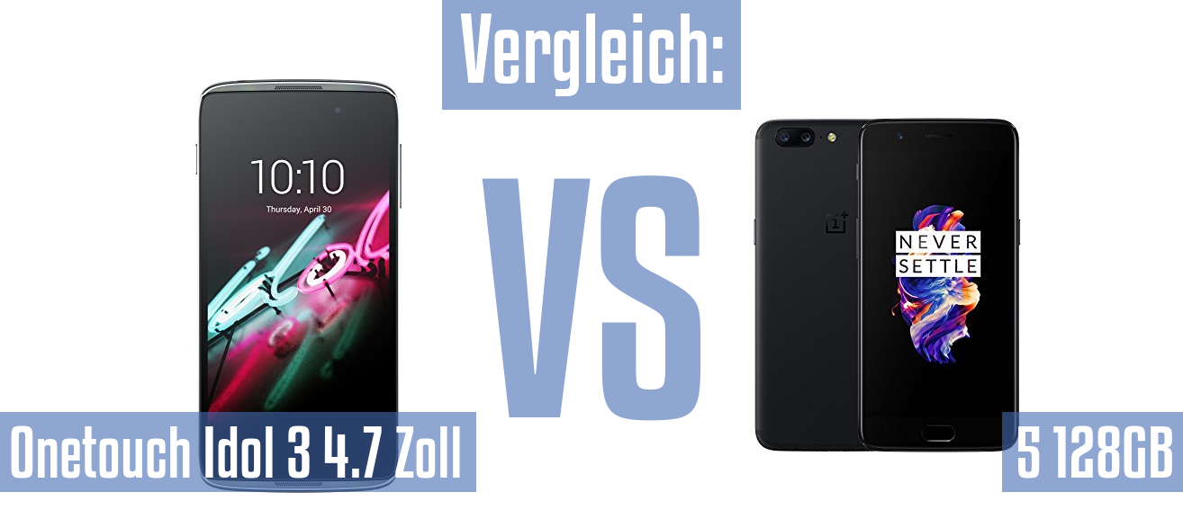 Alcatel Onetouch Idol 3 4.7 Zoll und Alcatel Onetouch Idol 3 4.7 Zoll im Vergleichstest