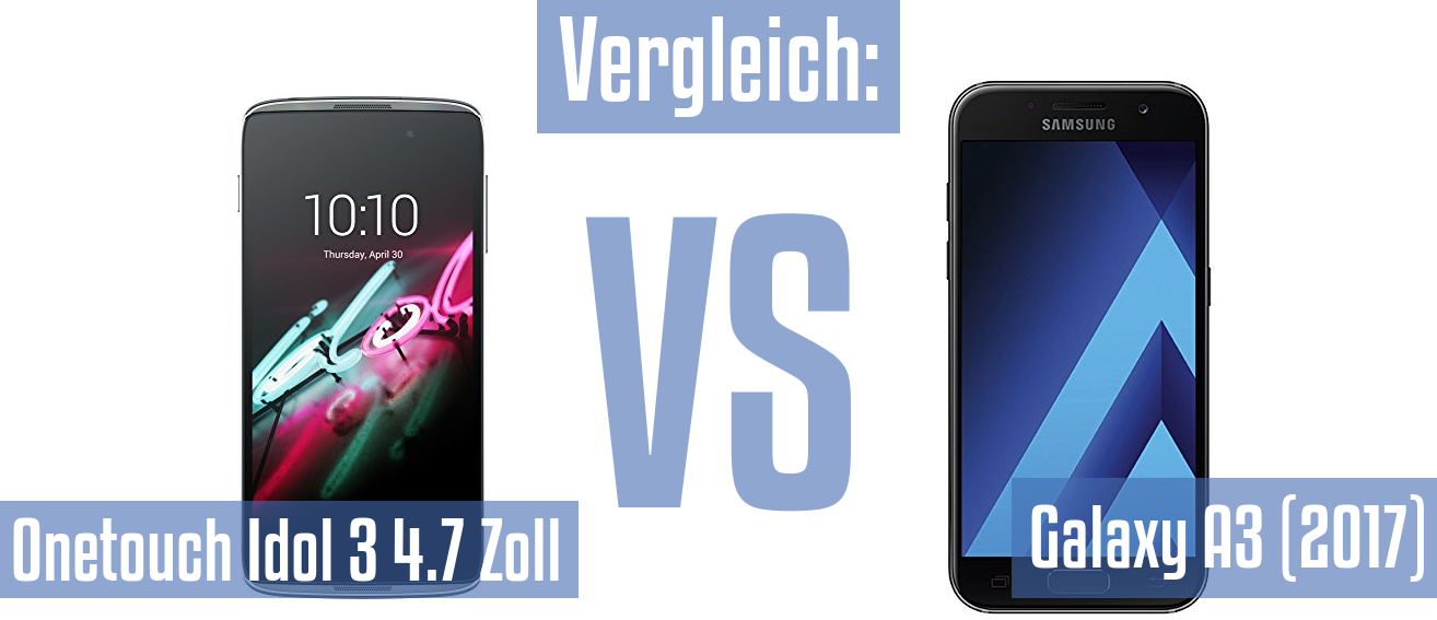 Alcatel Onetouch Idol 3 4.7 Zoll und Alcatel Onetouch Idol 3 4.7 Zoll im Vergleichstest