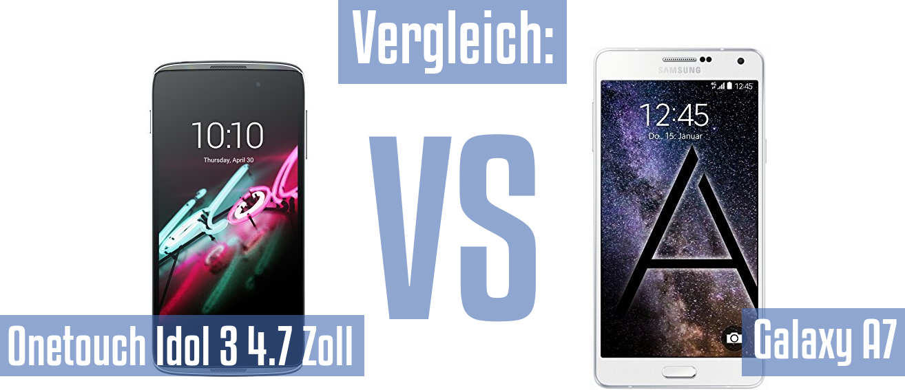 Alcatel Onetouch Idol 3 4.7 Zoll und Alcatel Onetouch Idol 3 4.7 Zoll im Vergleichstest