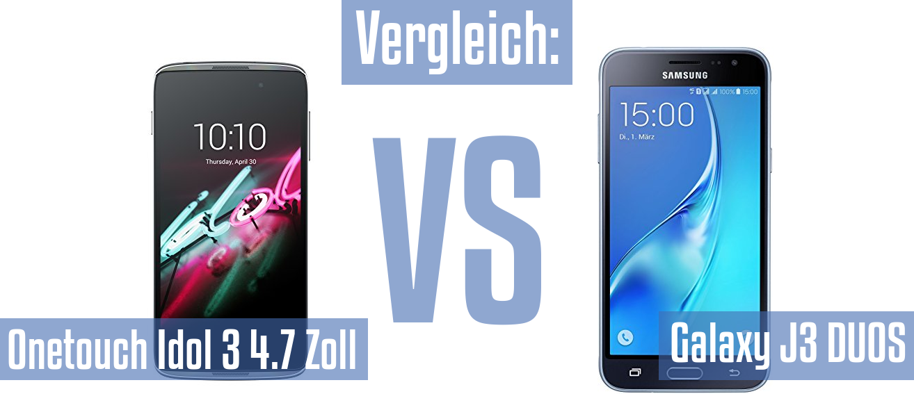 Alcatel Onetouch Idol 3 4.7 Zoll und Alcatel Onetouch Idol 3 4.7 Zoll im Vergleichstest