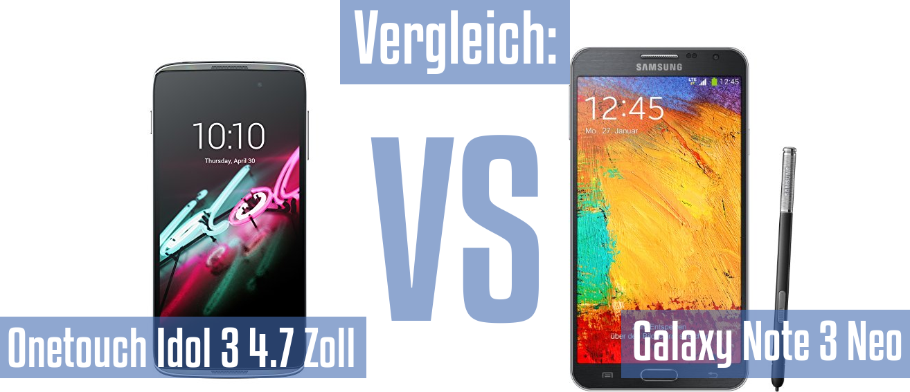 Alcatel Onetouch Idol 3 4.7 Zoll und Alcatel Onetouch Idol 3 4.7 Zoll im Vergleichstest