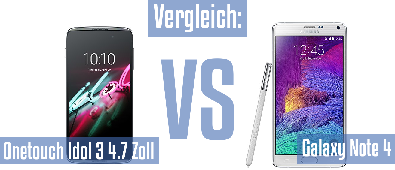 Alcatel Onetouch Idol 3 4.7 Zoll und Alcatel Onetouch Idol 3 4.7 Zoll im Vergleichstest