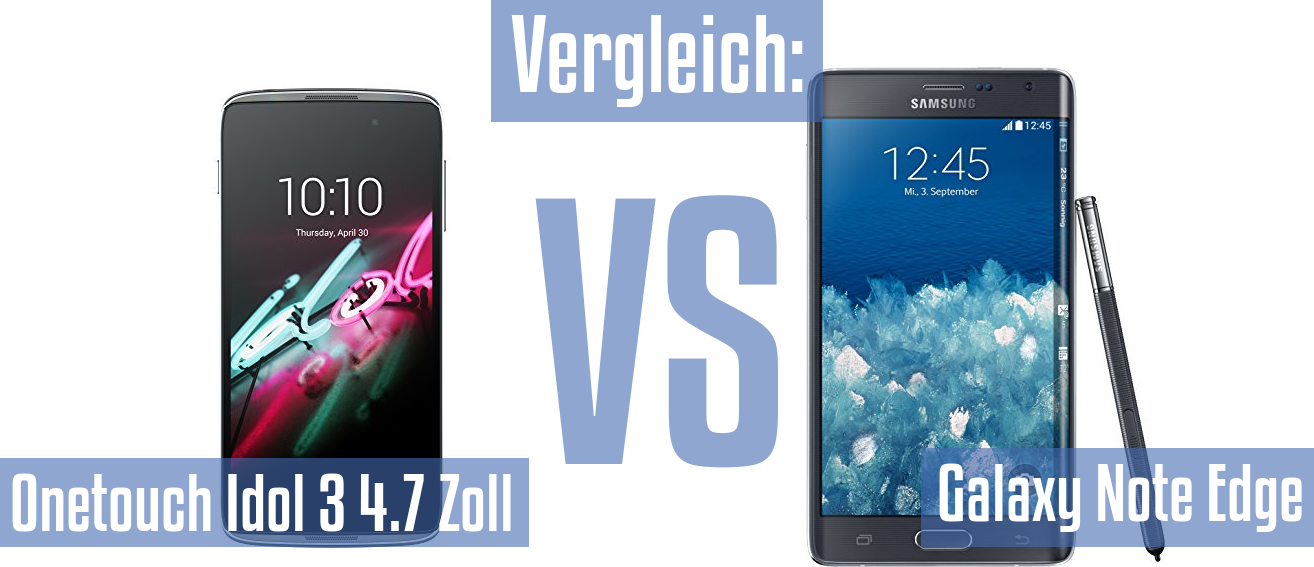 Alcatel Onetouch Idol 3 4.7 Zoll und Alcatel Onetouch Idol 3 4.7 Zoll im Vergleichstest