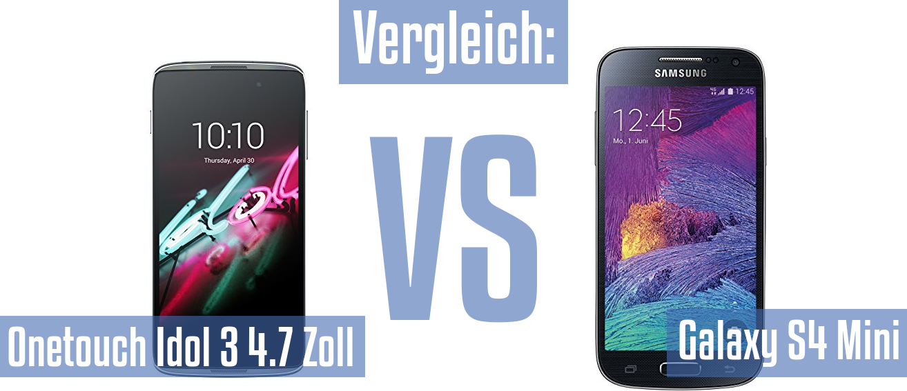Alcatel Onetouch Idol 3 4.7 Zoll und Alcatel Onetouch Idol 3 4.7 Zoll im Vergleichstest