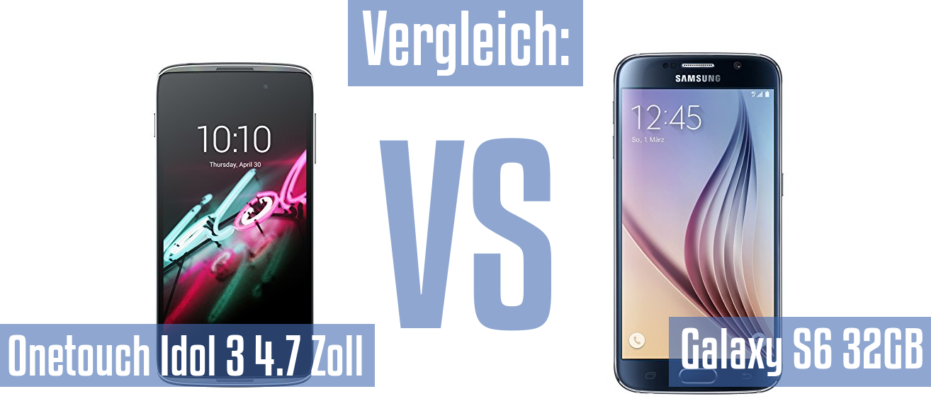 Alcatel Onetouch Idol 3 4.7 Zoll und Alcatel Onetouch Idol 3 4.7 Zoll im Vergleichstest