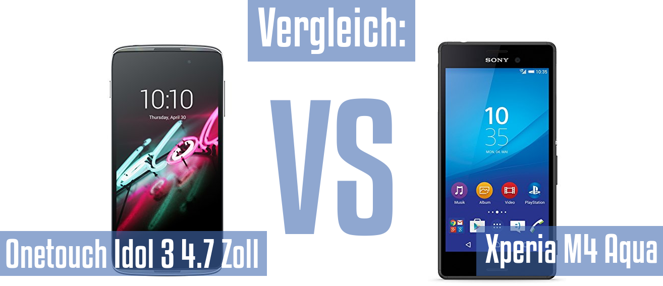 Alcatel Onetouch Idol 3 4.7 Zoll und Alcatel Onetouch Idol 3 4.7 Zoll im Vergleichstest