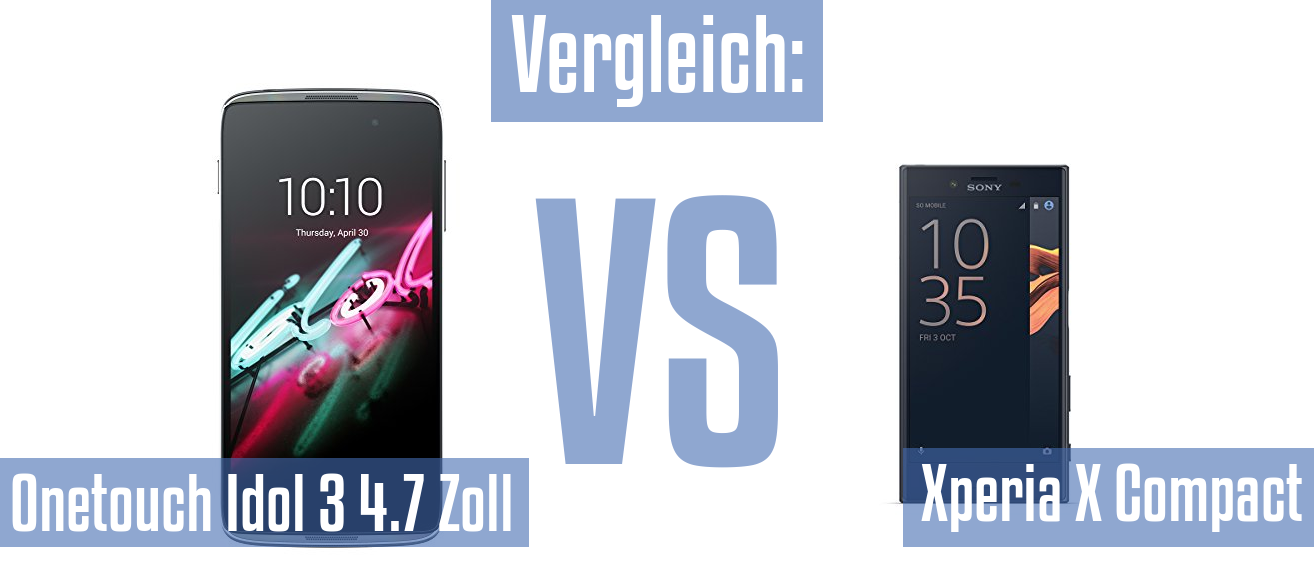 Alcatel Onetouch Idol 3 4.7 Zoll und Alcatel Onetouch Idol 3 4.7 Zoll im Vergleichstest