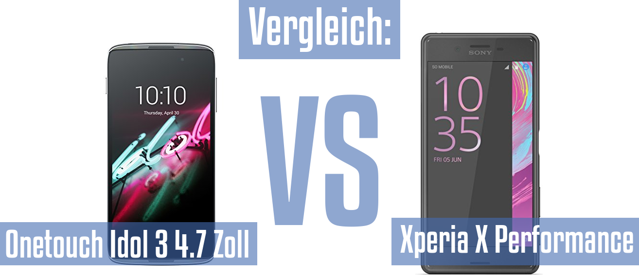 Alcatel Onetouch Idol 3 4.7 Zoll und Alcatel Onetouch Idol 3 4.7 Zoll im Vergleichstest