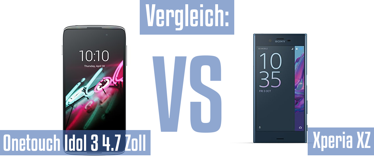 Alcatel Onetouch Idol 3 4.7 Zoll und Alcatel Onetouch Idol 3 4.7 Zoll im Vergleichstest