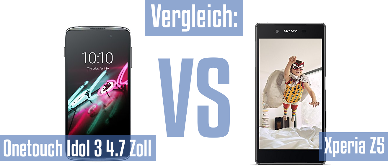 Alcatel Onetouch Idol 3 4.7 Zoll und Alcatel Onetouch Idol 3 4.7 Zoll im Vergleichstest