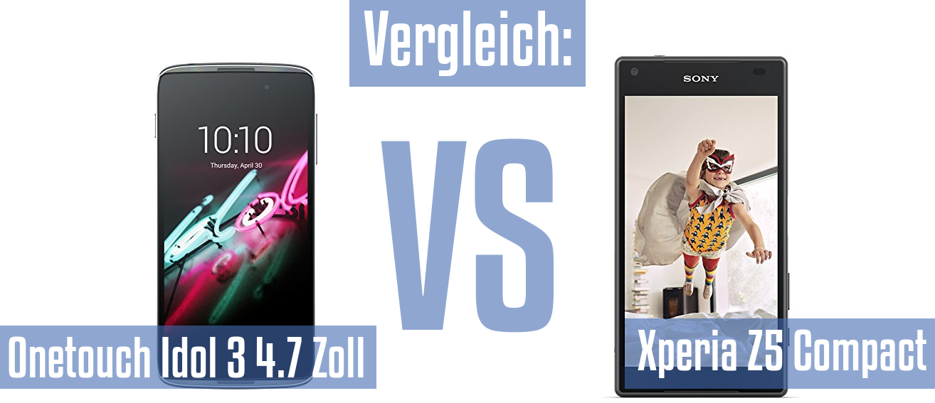 Alcatel Onetouch Idol 3 4.7 Zoll und Alcatel Onetouch Idol 3 4.7 Zoll im Vergleichstest