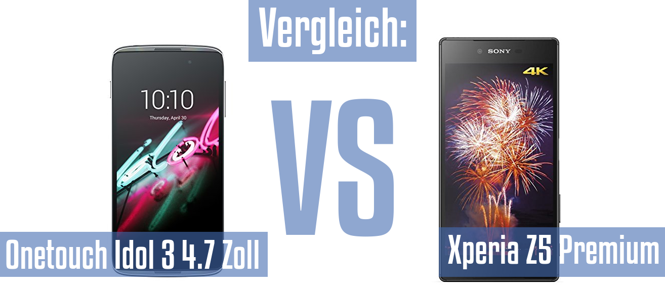 Alcatel Onetouch Idol 3 4.7 Zoll und Alcatel Onetouch Idol 3 4.7 Zoll im Vergleichstest